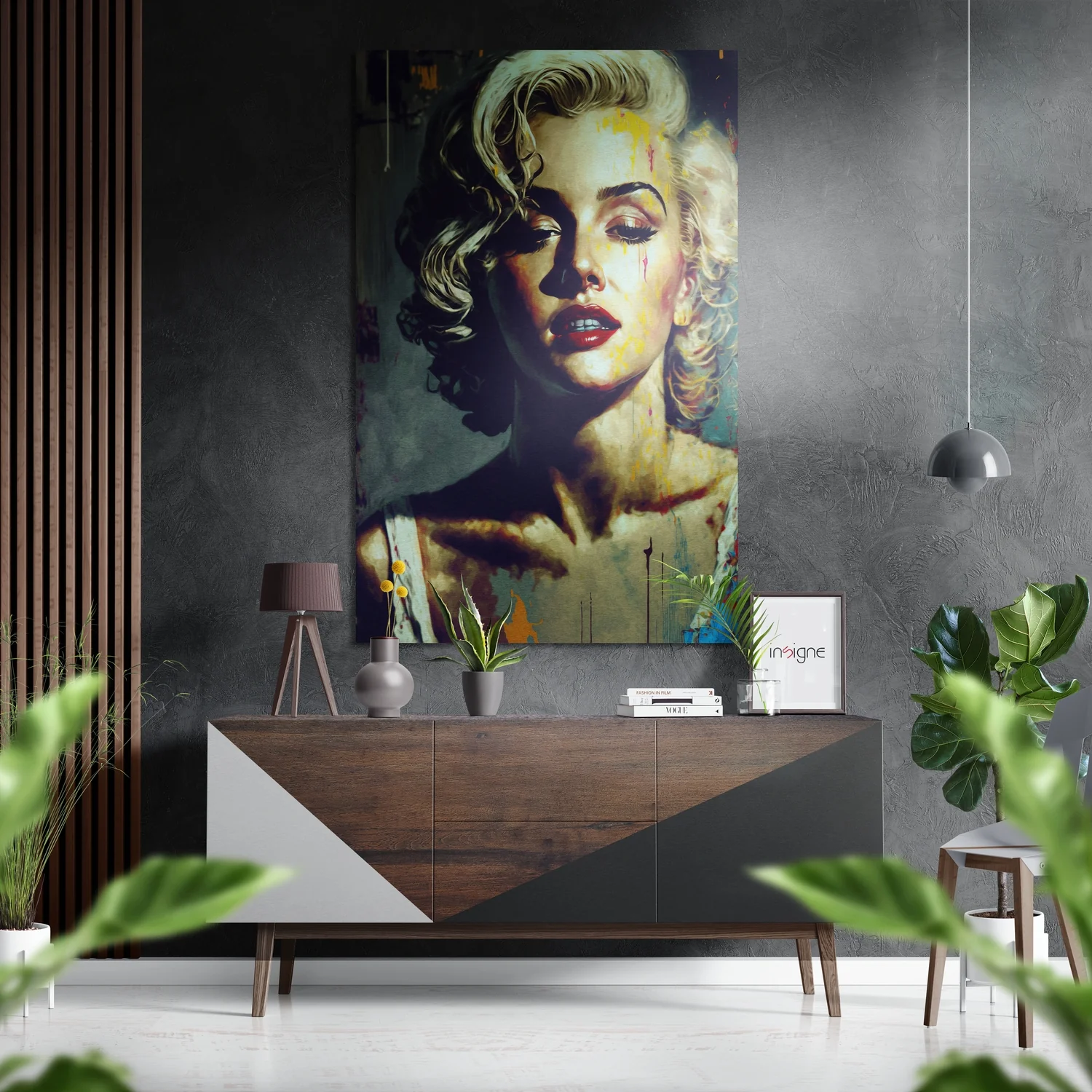 Marilyn Monroe Brushed Aluminum Dibond Wall Art