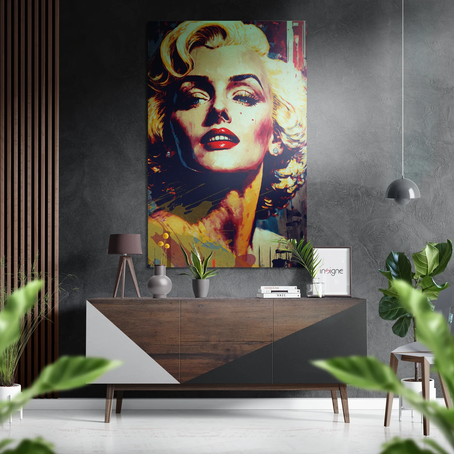 Marilyn Monroe Brushed Aluminum Dibond Wall Art