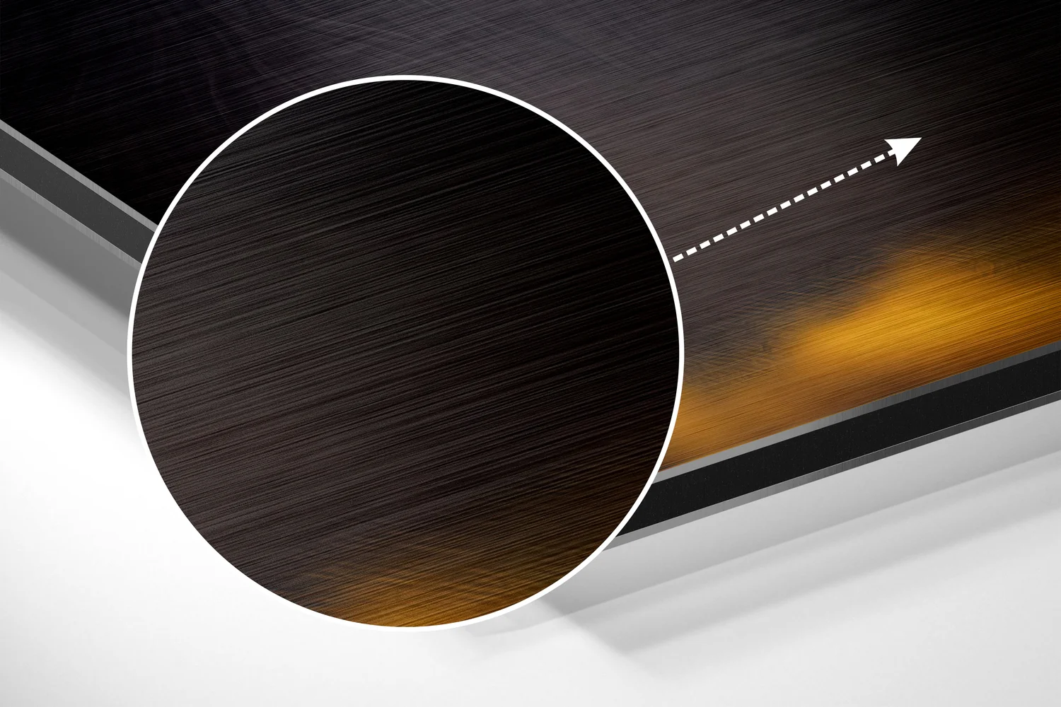 Wise Monkey Brushed Aluminum Dibond Wall Art - Image 3