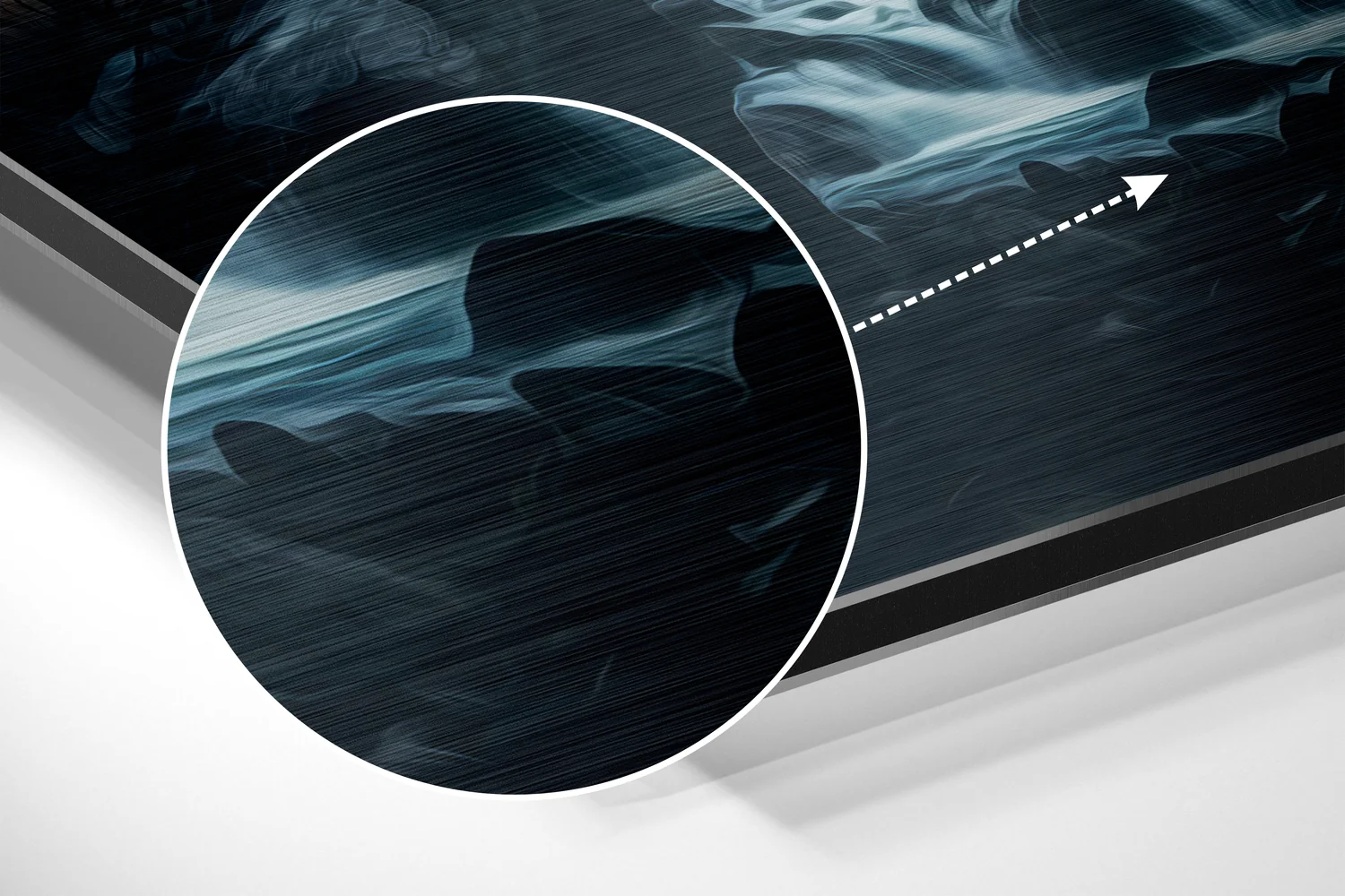 River Brushed Aluminum Dibond Wall Art - Image 3