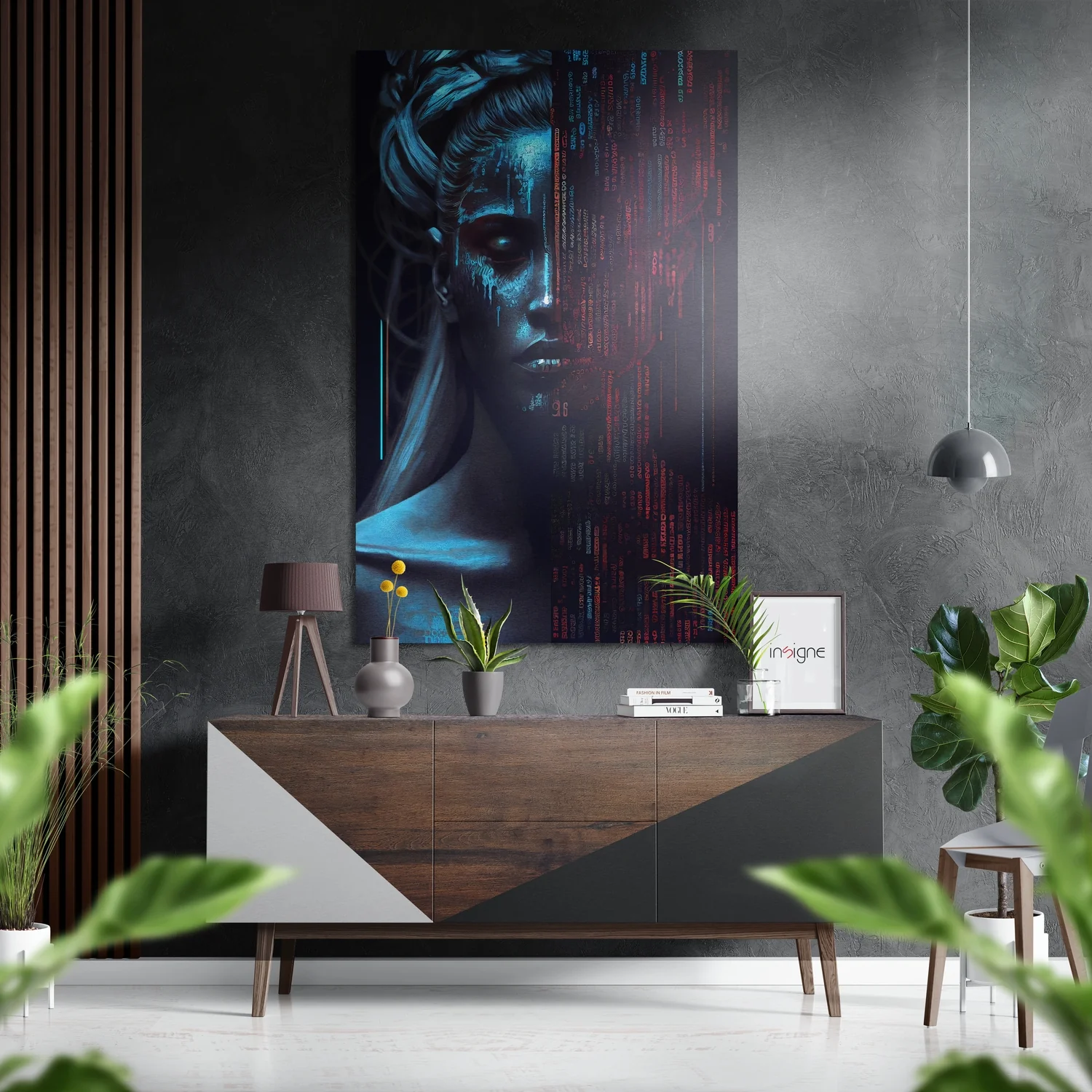 Human Software Brushed Aluminum Dibond Wall Art