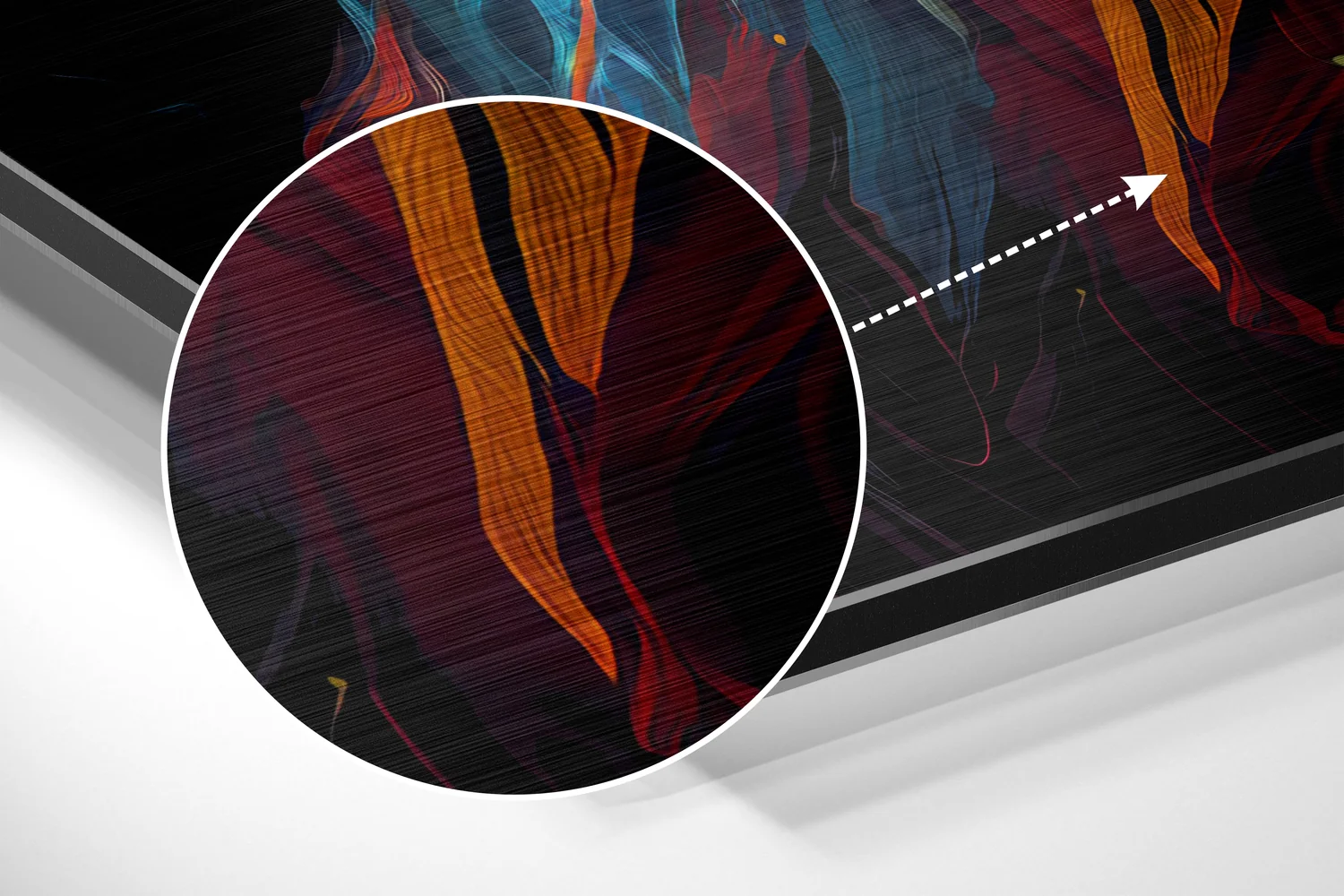Lion Brushed Aluminum Dibond Wall Art - Image 3