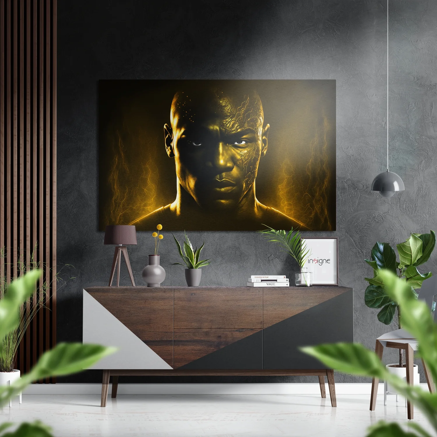 Revenge in His Eyes Brushed Aluminum Dibond Wall Art