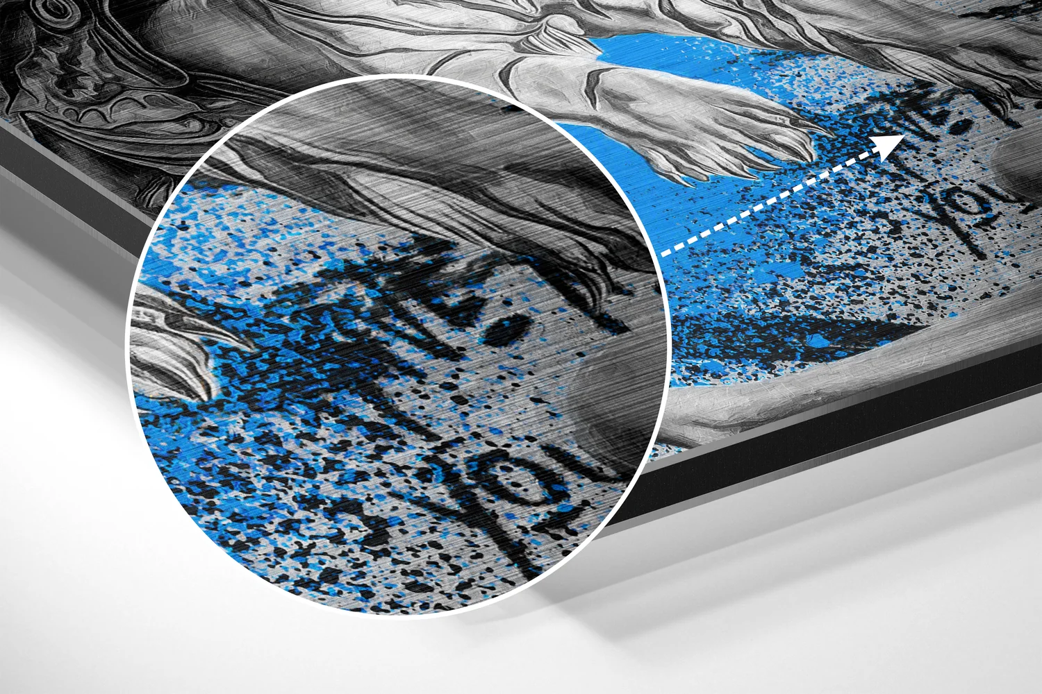 Salvador Dali Brushed Aluminum Dibond Wall Art - Image 3