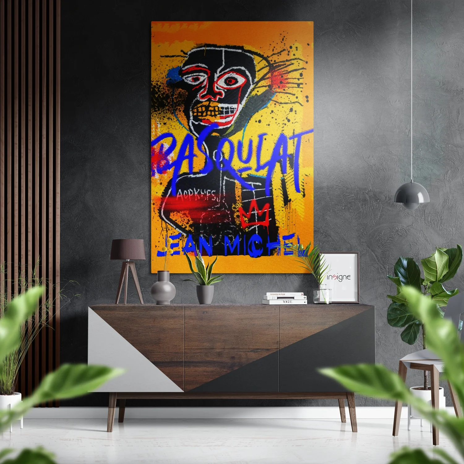 Basquiat Brushed Aluminum Dibond Wall Art