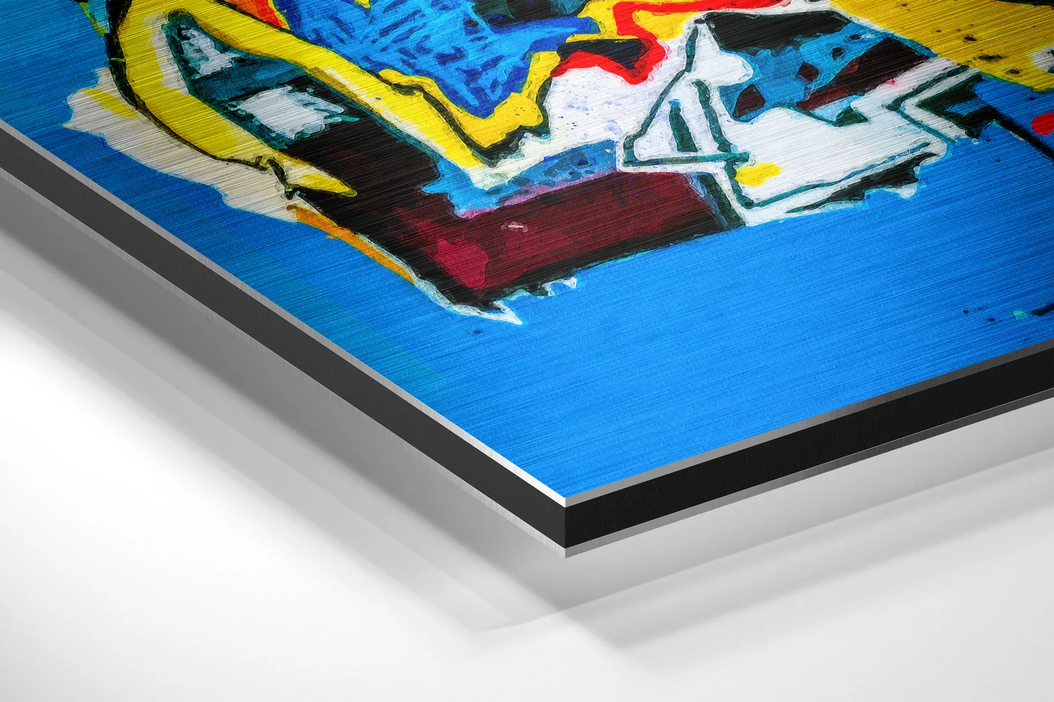 Basquiat Brushed Aluminum Dibond Wall Art - Image 2