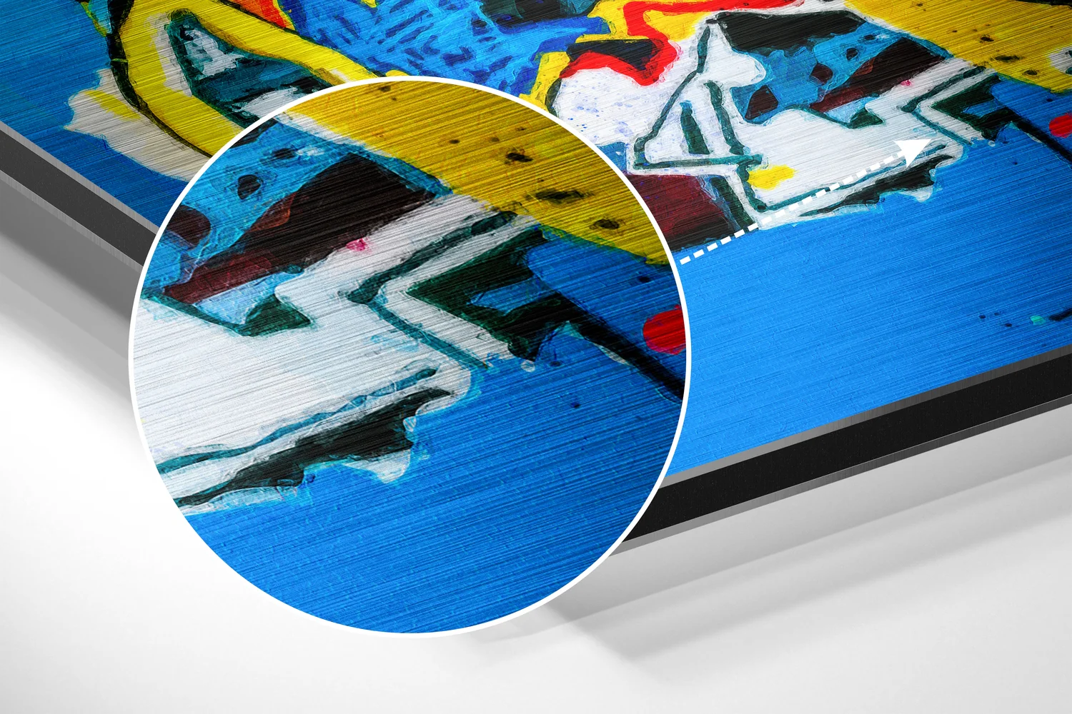 Basquiat Brushed Aluminum Dibond Wall Art - Image 3