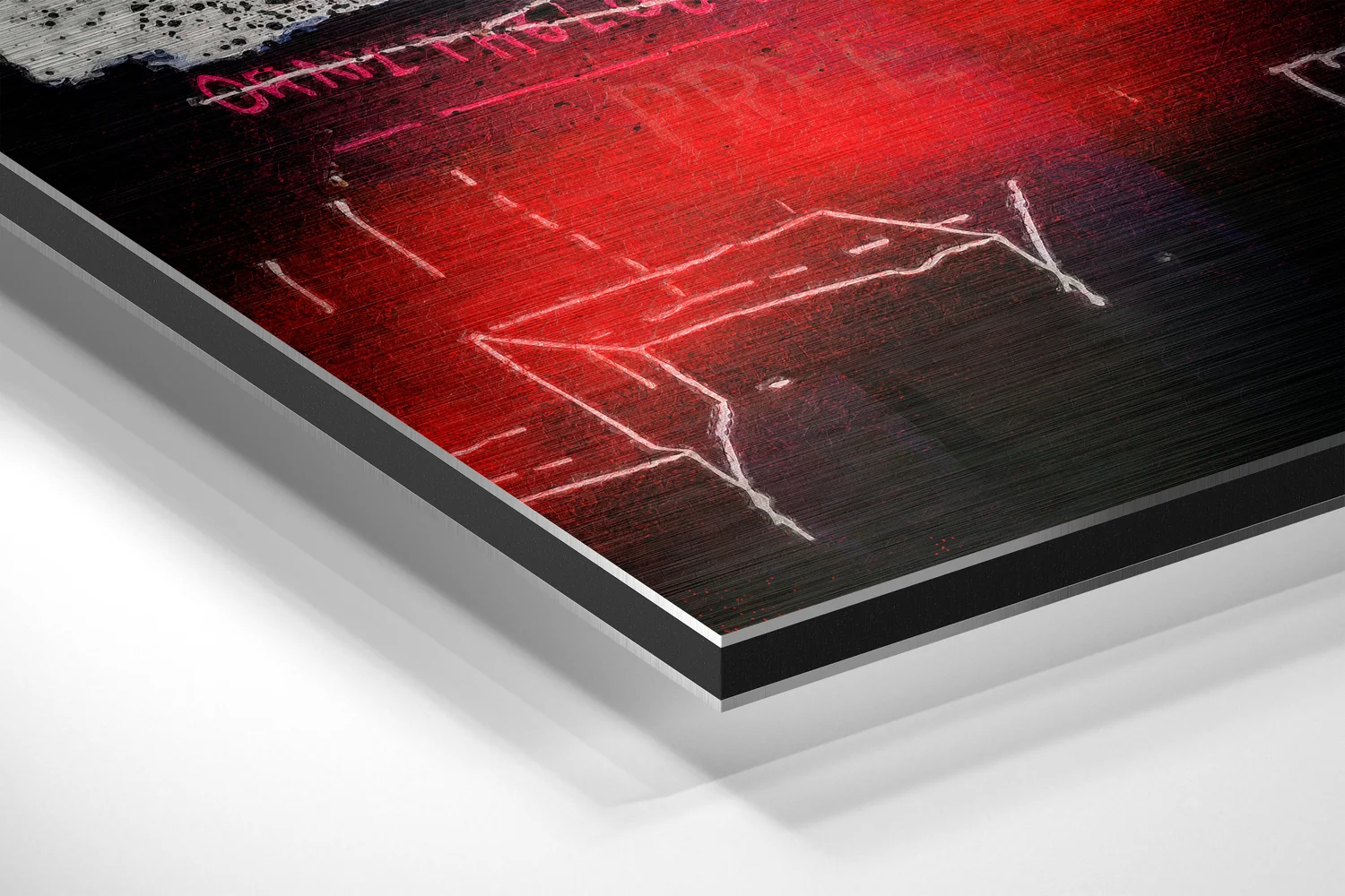Basquiat Brushed Aluminum Dibond Wall Art - Image 2