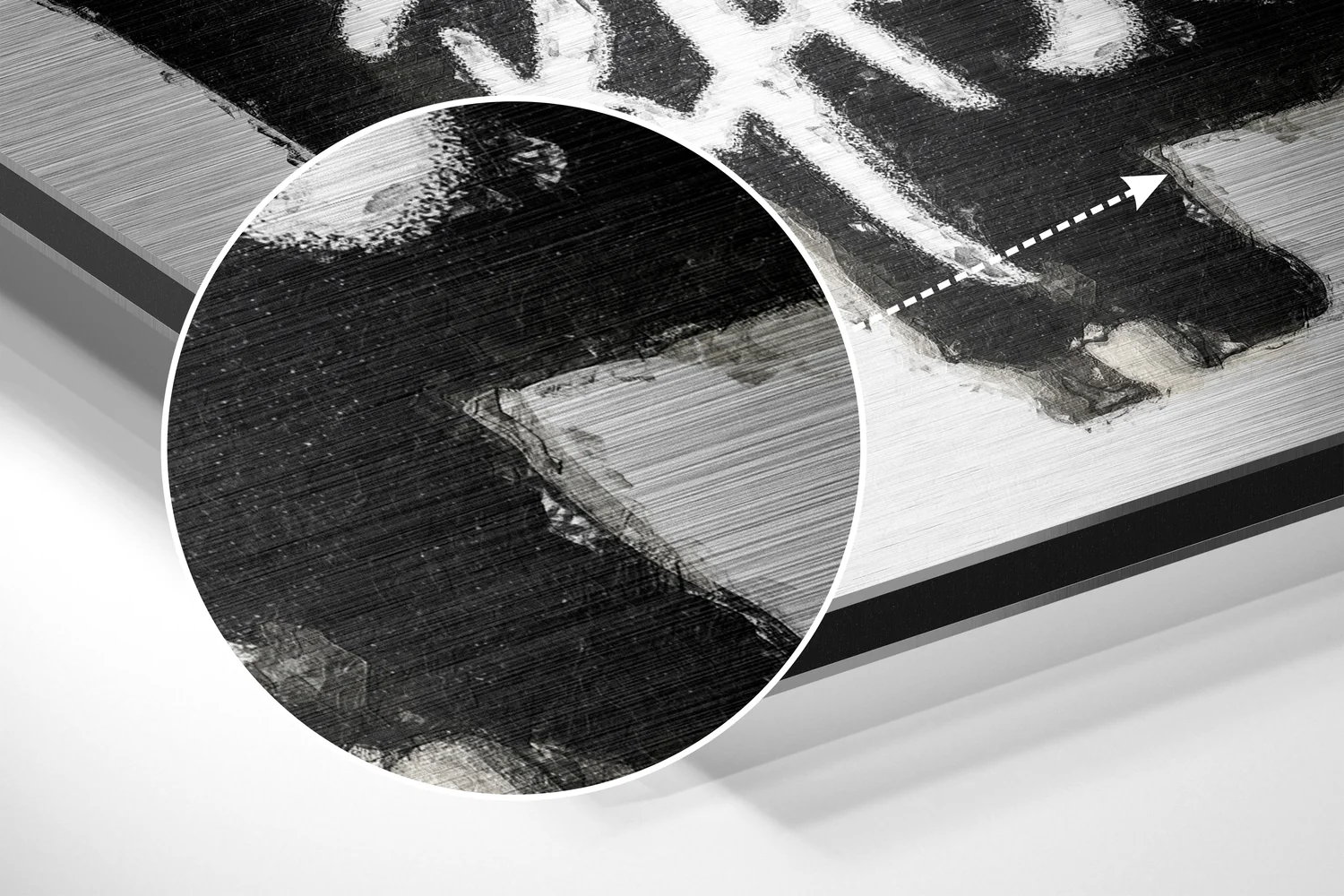 Basquiat Brushed Aluminum Dibond Wall Art - Image 3