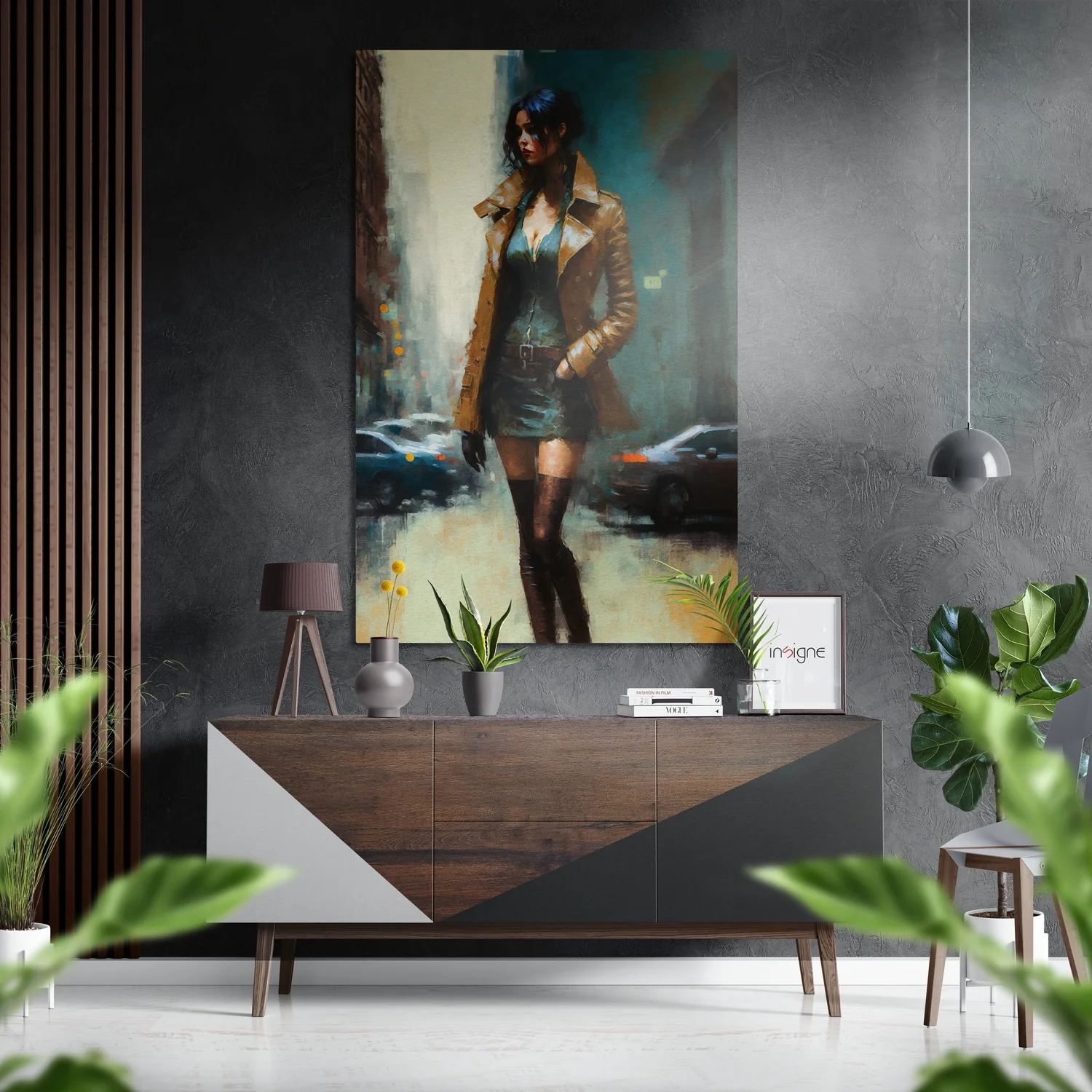 Rebellious Woman Brushed Aluminum Dibond Wall Art