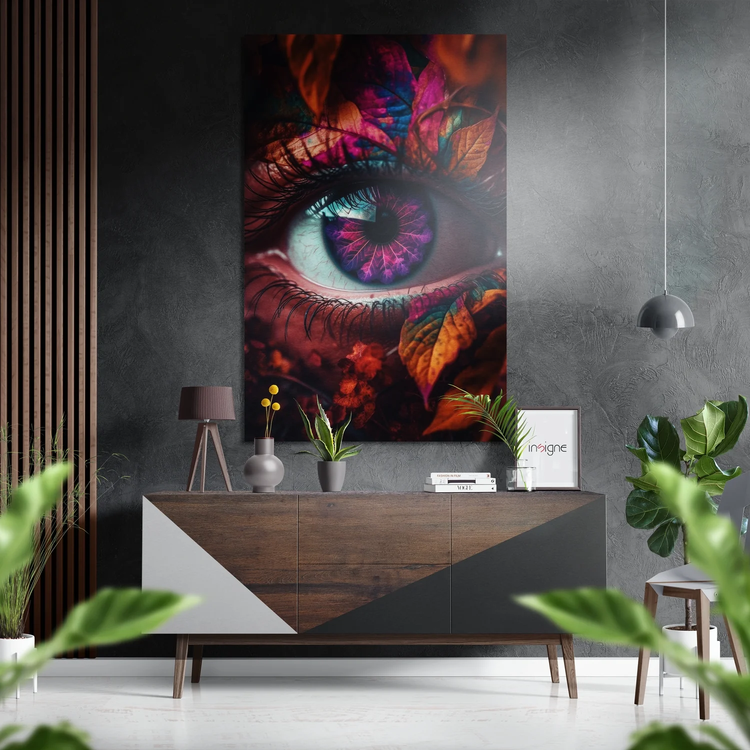 The Eye Brushed Aluminum Dibond Wall Art