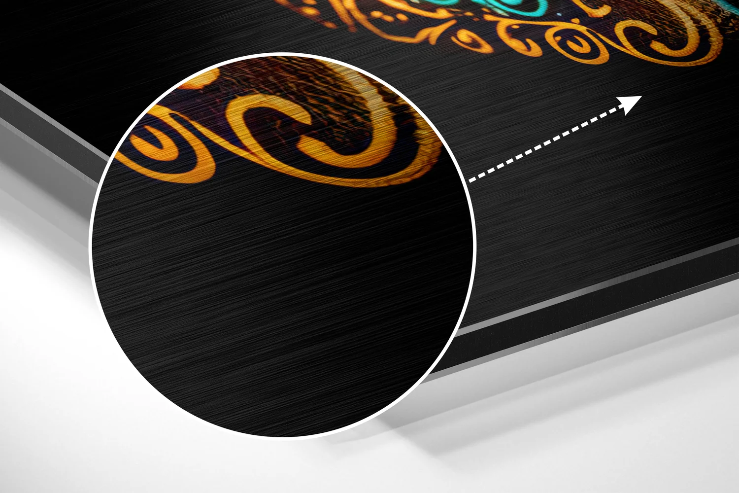 Skull in Colors Brushed Aluminum Dibond Wall Art - Image 3