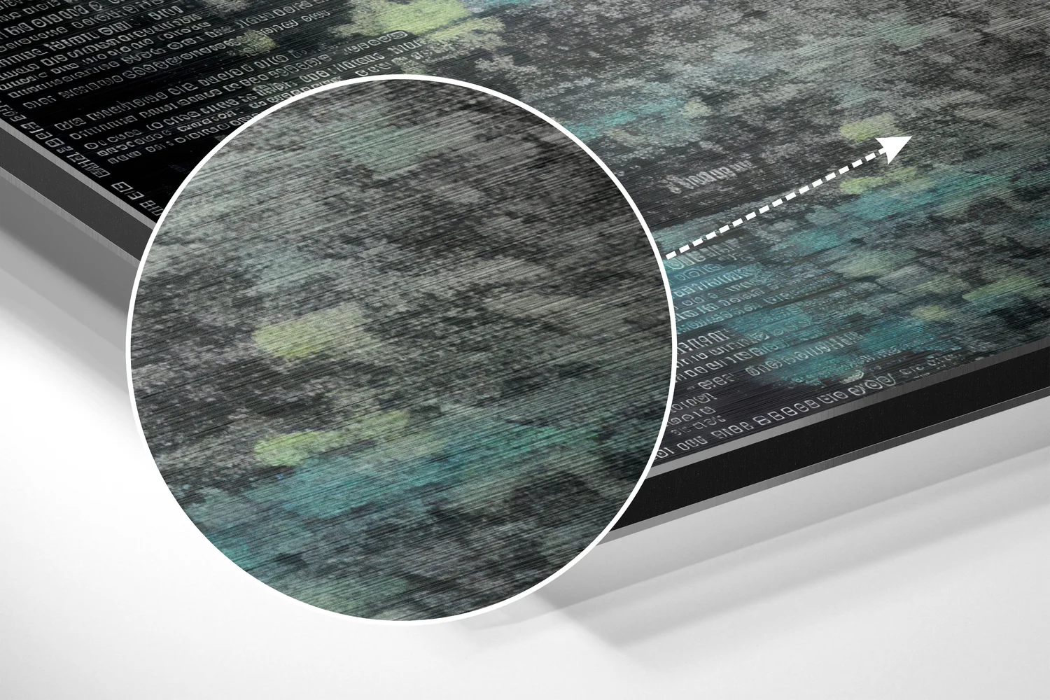 Umbrella Brushed Aluminum Dibond Wall Art - Image 3