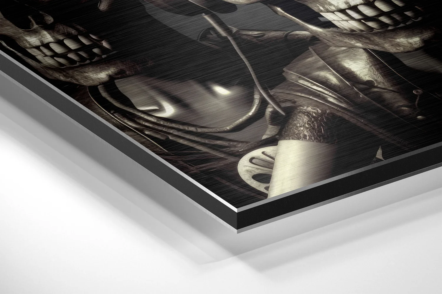 Skulls Having Fun Brushed Aluminum Dibond Wall Art - Image 2