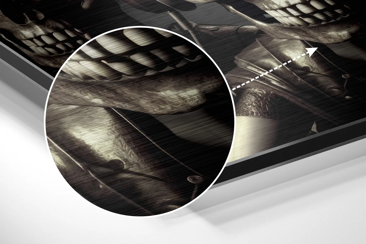 Skulls Having Fun Brushed Aluminum Dibond Wall Art - Image 3
