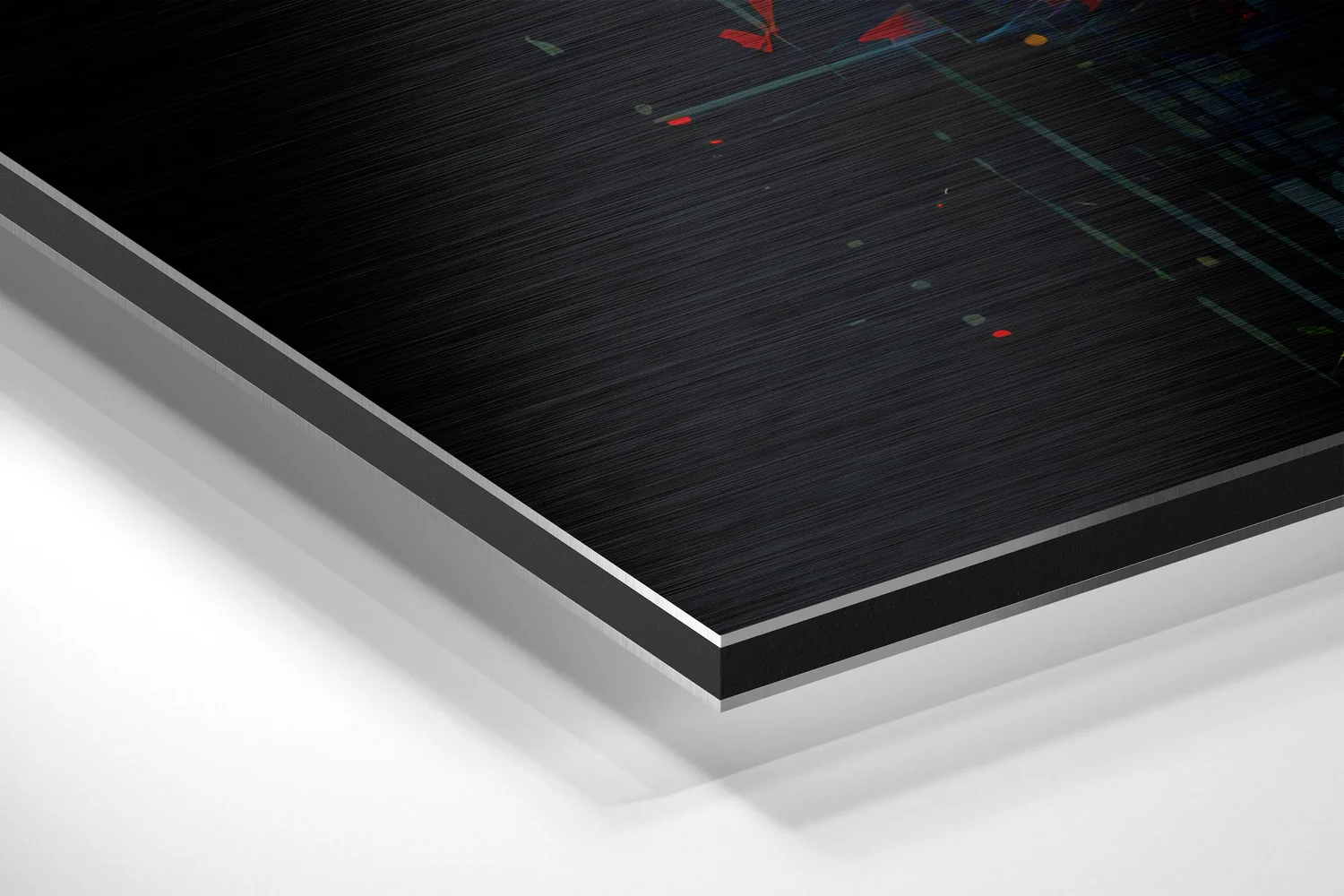 Scattering Ideas Brushed Aluminum Dibond Wall Art - Image 2