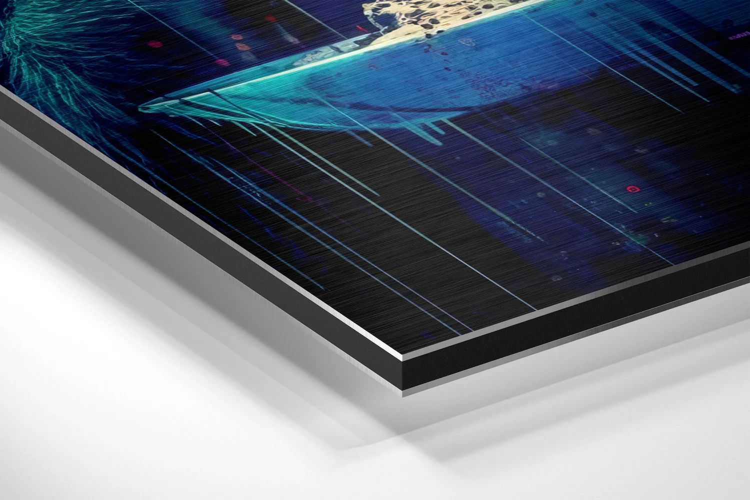 Monkey Brushed Aluminum Dibond Wall Art - Image 2