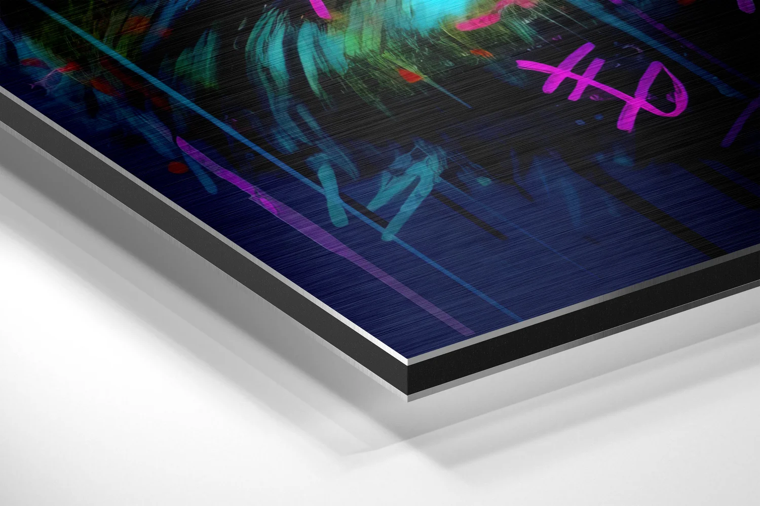 Panda Brushed Aluminum Dibond Wall Art - Image 2