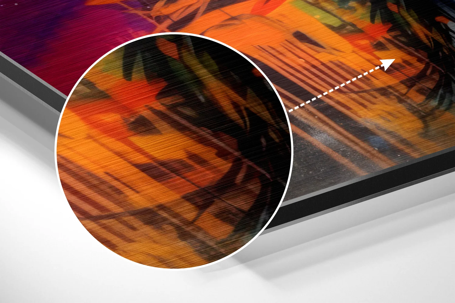 Woman Brushed Aluminum Dibond Wall Art - Image 3