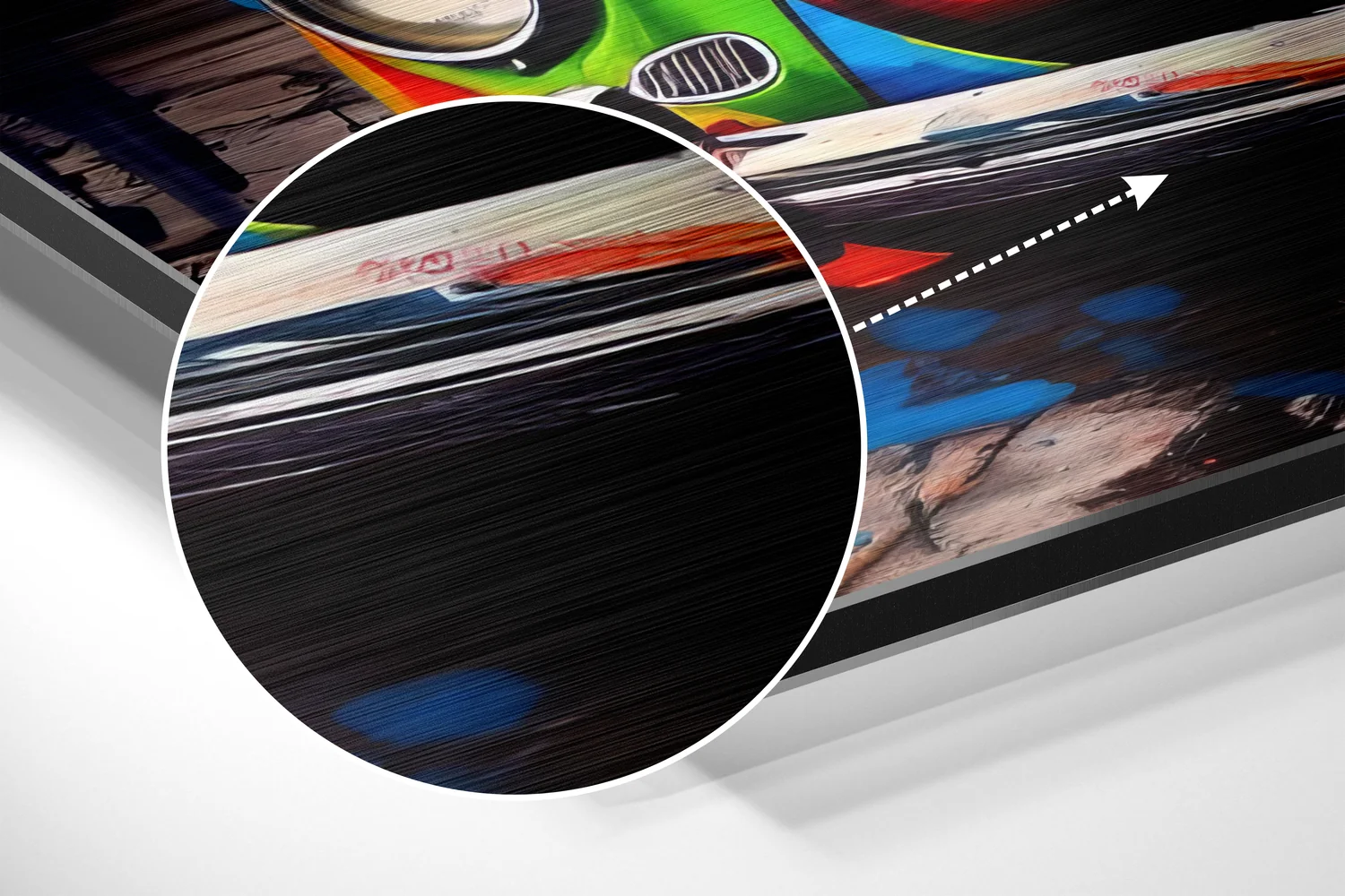 Vw  Brushed Aluminum Dibond Wall Art - Image 3