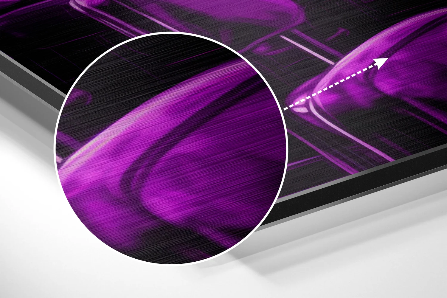 Woman in a Bar Brushed Aluminum Dibond Wall Art - Image 3