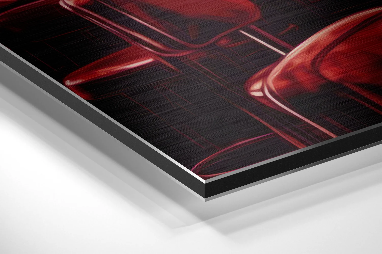 Woman in a Bar Brushed Aluminum Dibond Wall Art - Image 2