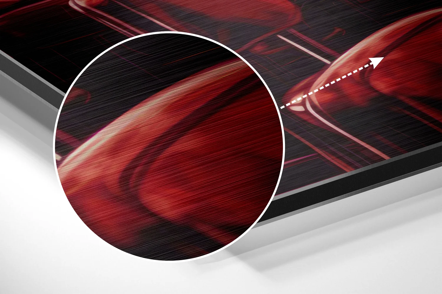 Woman in a Bar Brushed Aluminum Dibond Wall Art - Image 3