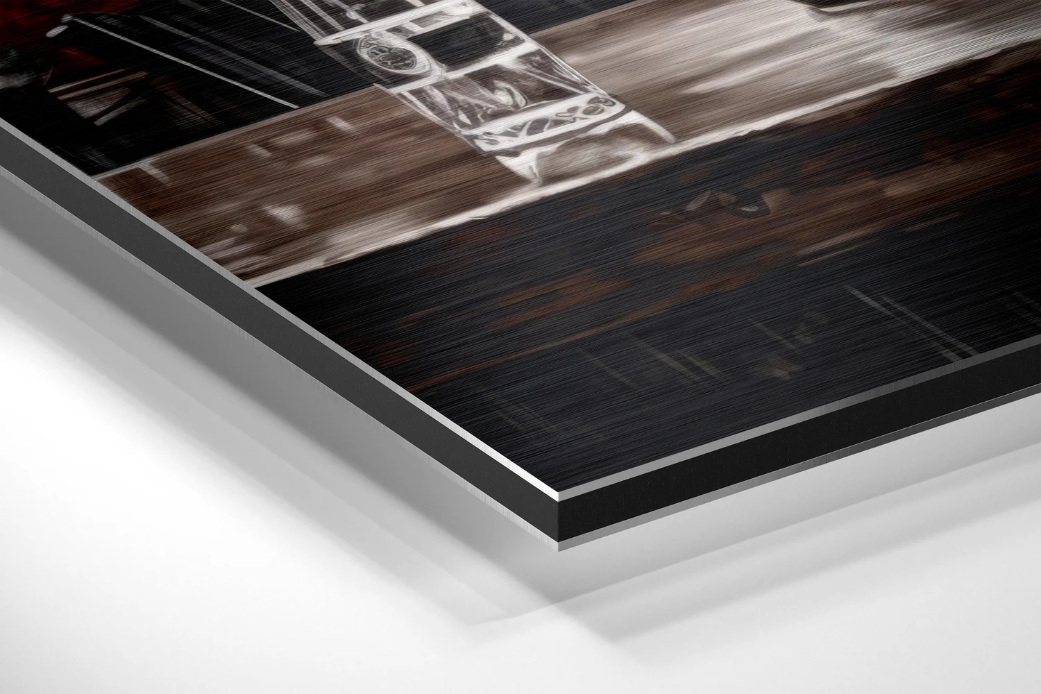 Woman in a Bar Brushed Aluminum Dibond Wall Art - Image 2