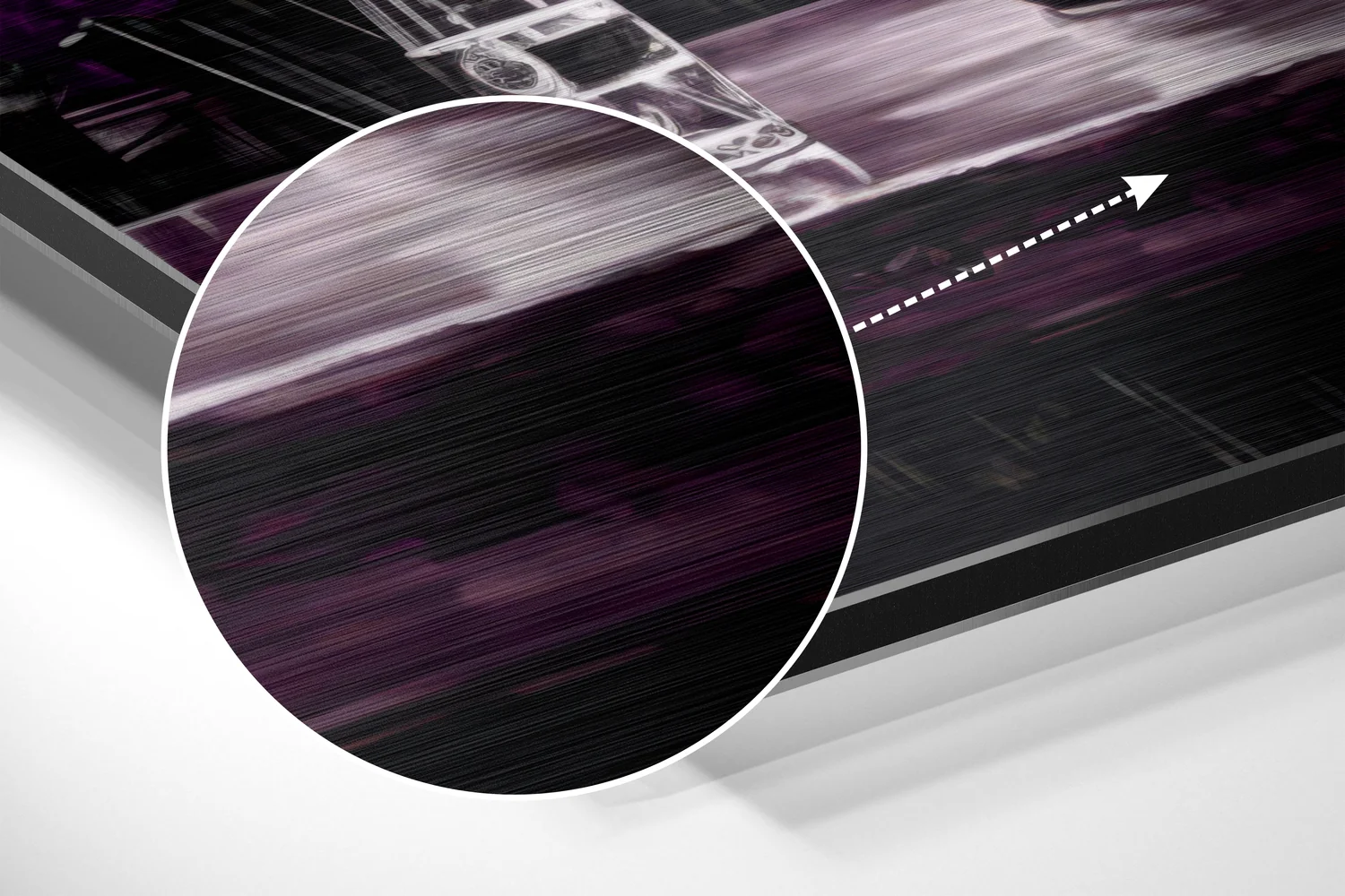 Woman in a Bar Brushed Aluminum Dibond Wall Art - Image 3