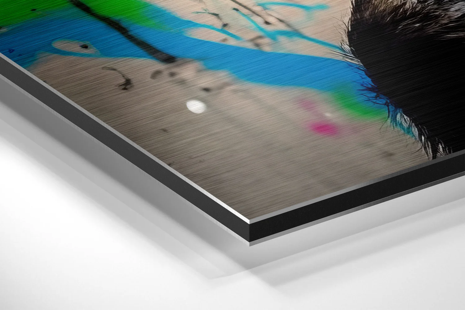 Monkey Brushed Aluminum Dibond Wall Art - Image 2