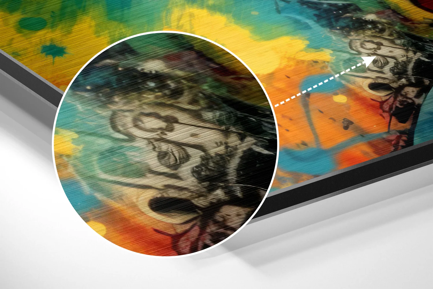 Face of Her Brushed Aluminum Dibond Wall Art - Image 3