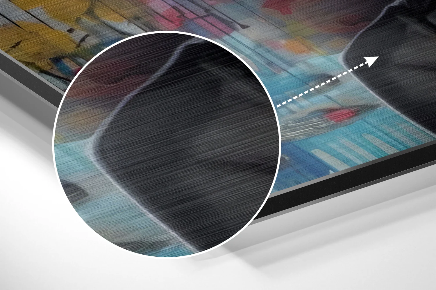 Woman Brushed Aluminum Dibond Wall Art - Image 3