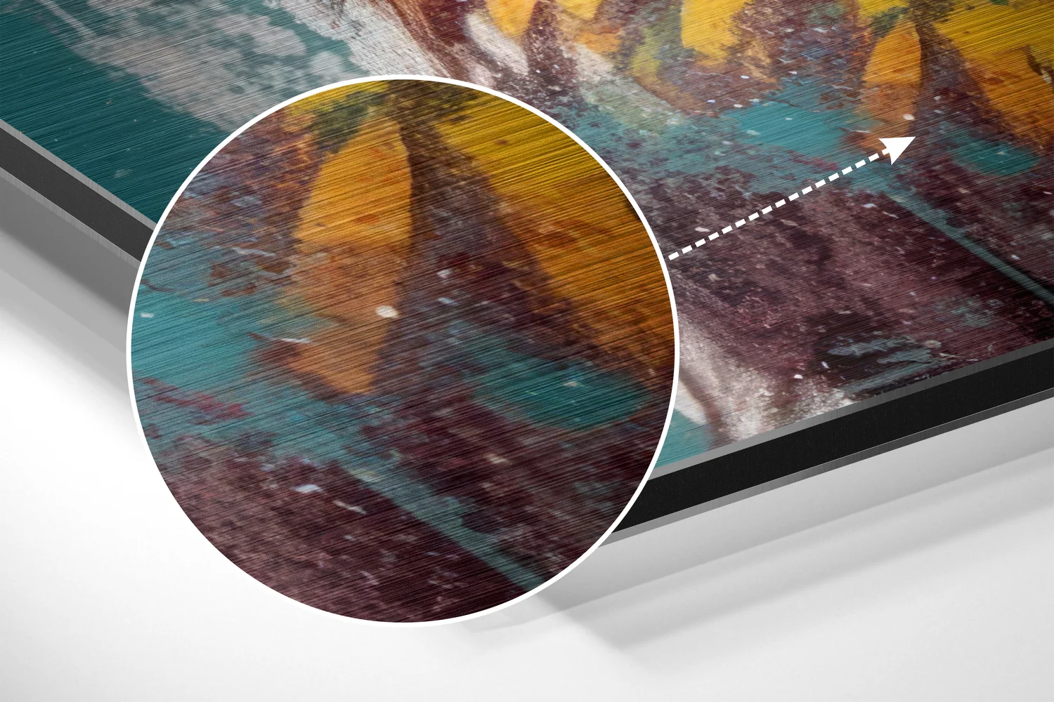 Cool Lion Brushed Aluminum Dibond Wall Art - Image 3