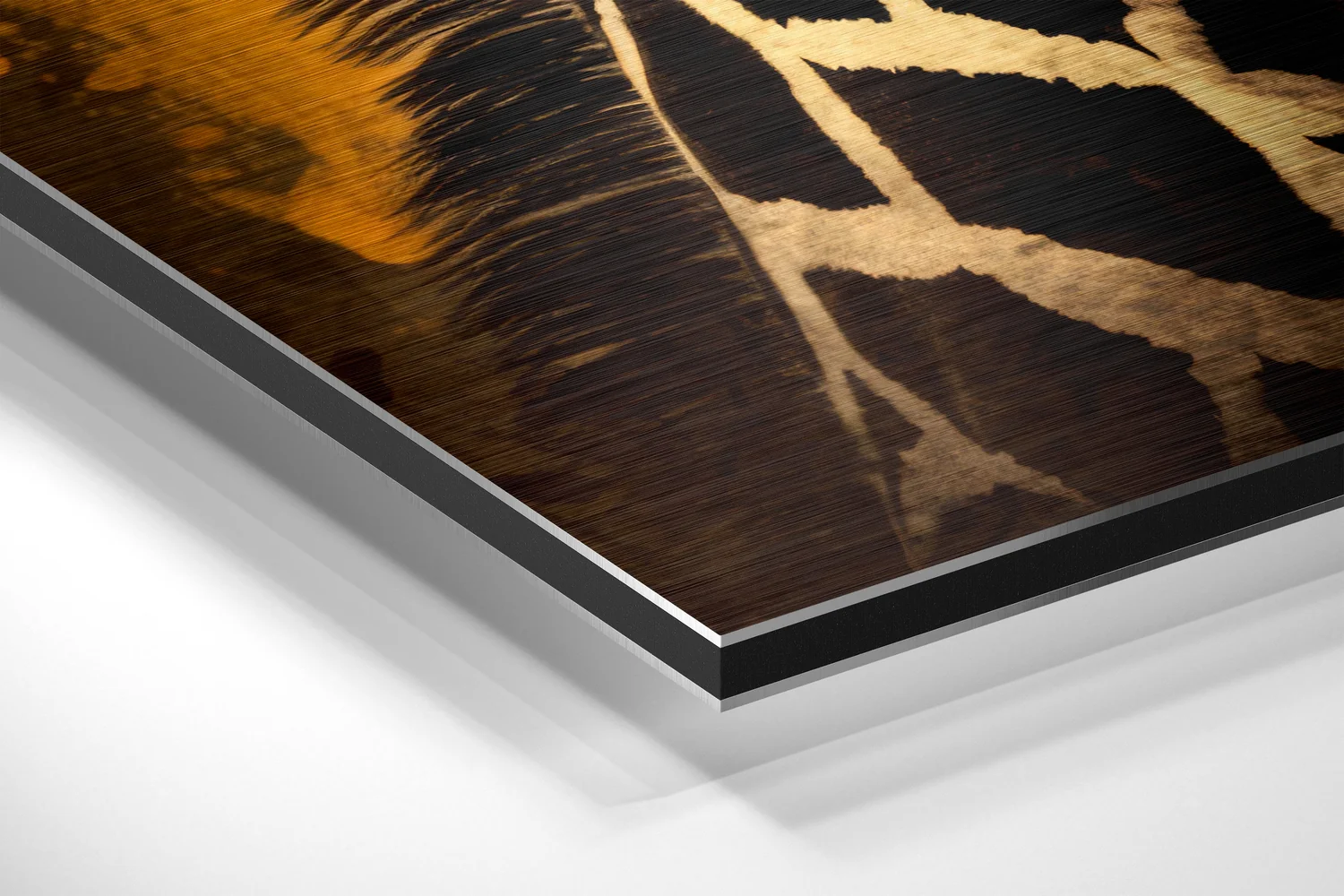 Happy Giraffe Brushed Aluminum Dibond Wall Art - Image 2