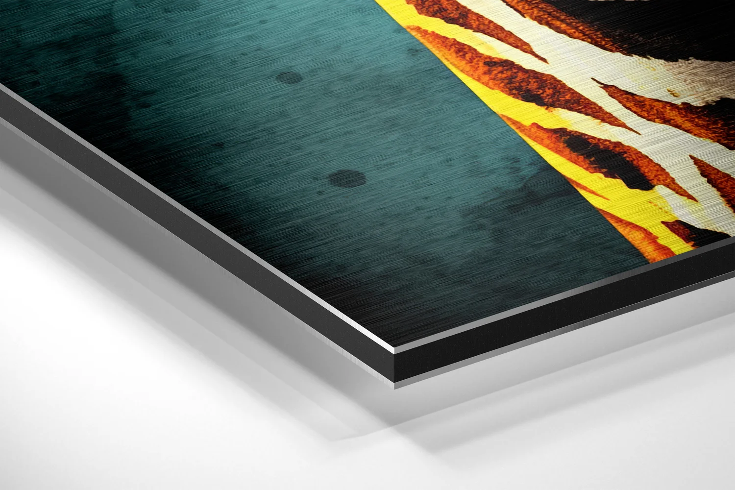 Happy Giraffe Brushed Aluminum Dibond Wall Art - Image 2
