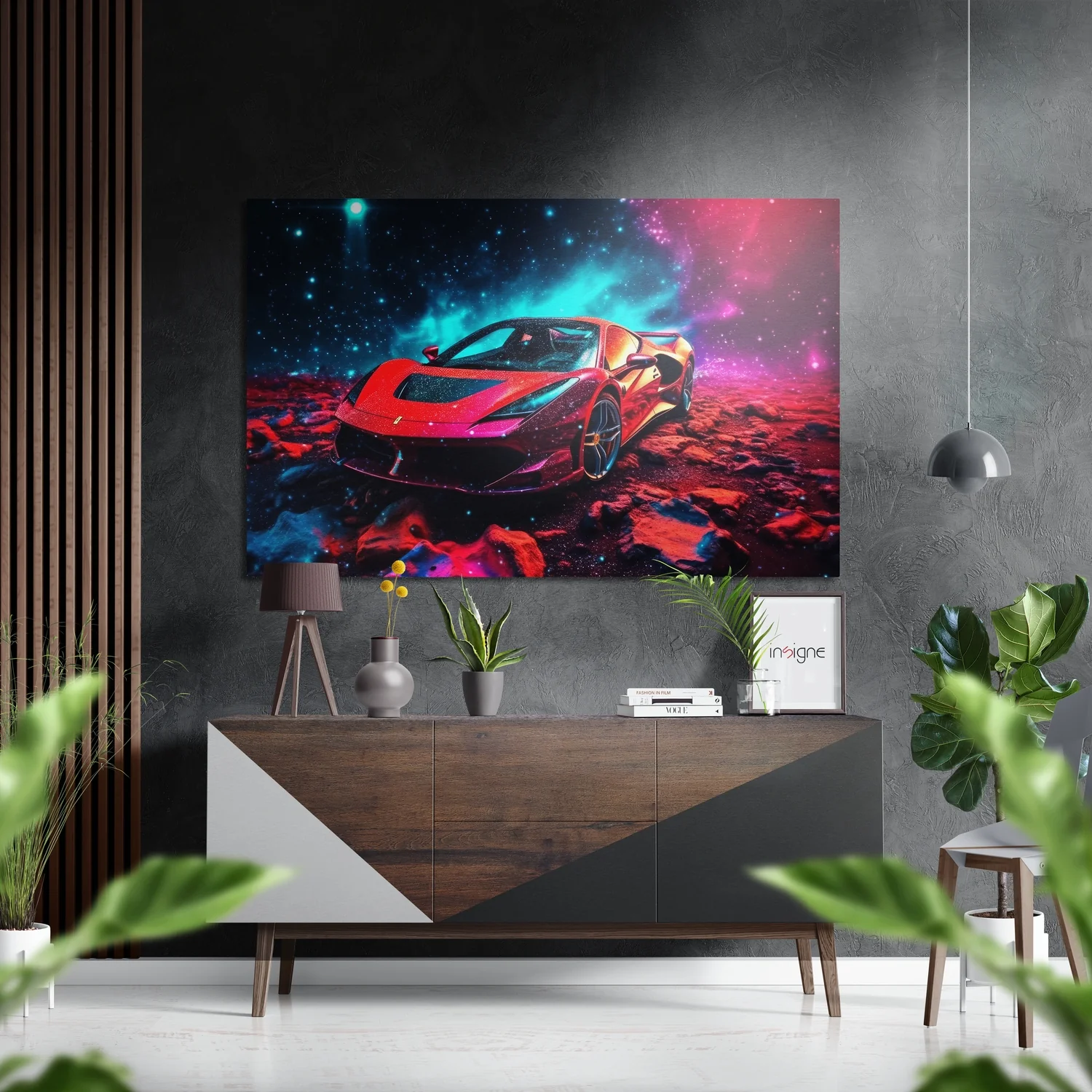 Luxury Car Brushed Aluminum Dibond Wall Art