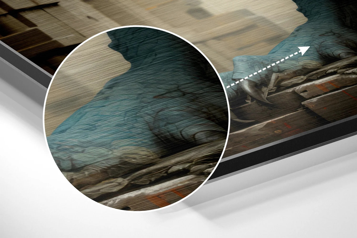 Dragon Brushed Aluminum Dibond Wall Art - Image 3