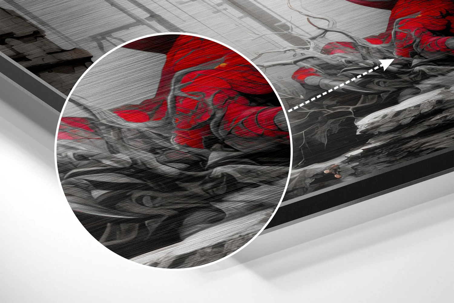 Dragon Brushed Aluminum Dibond Wall Art - Image 3