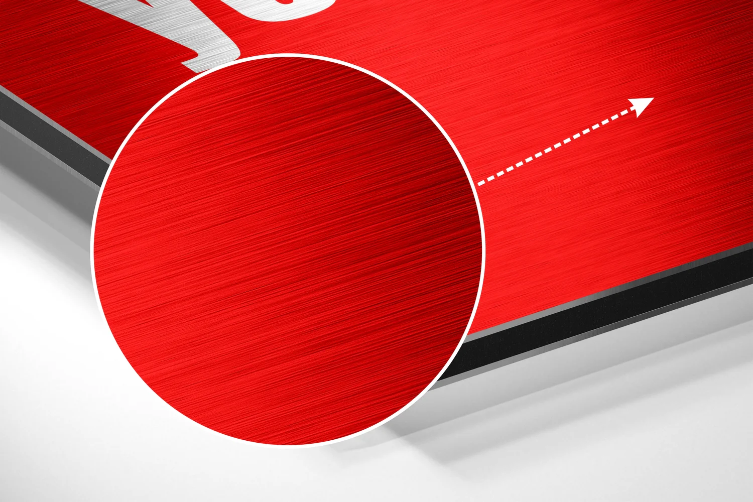 Never Tell Brushed Aluminum Dibond Wall Art - Image 3