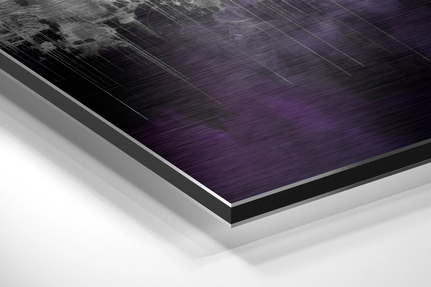 City Silhouette Brushed Aluminum Dibond Wall Art - Image 2