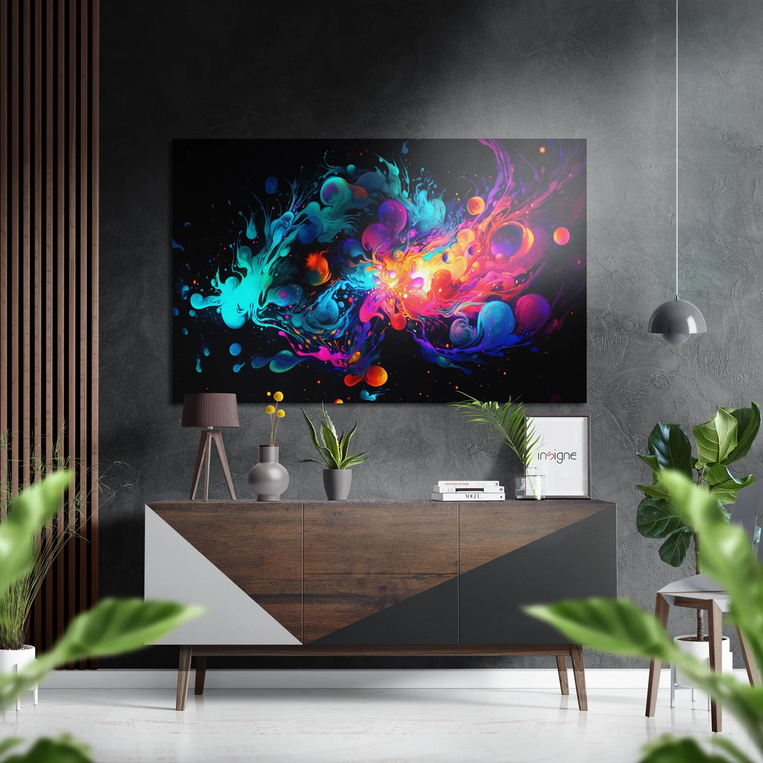 Colors of Space Brushed Aluminum Dibond Wall Art