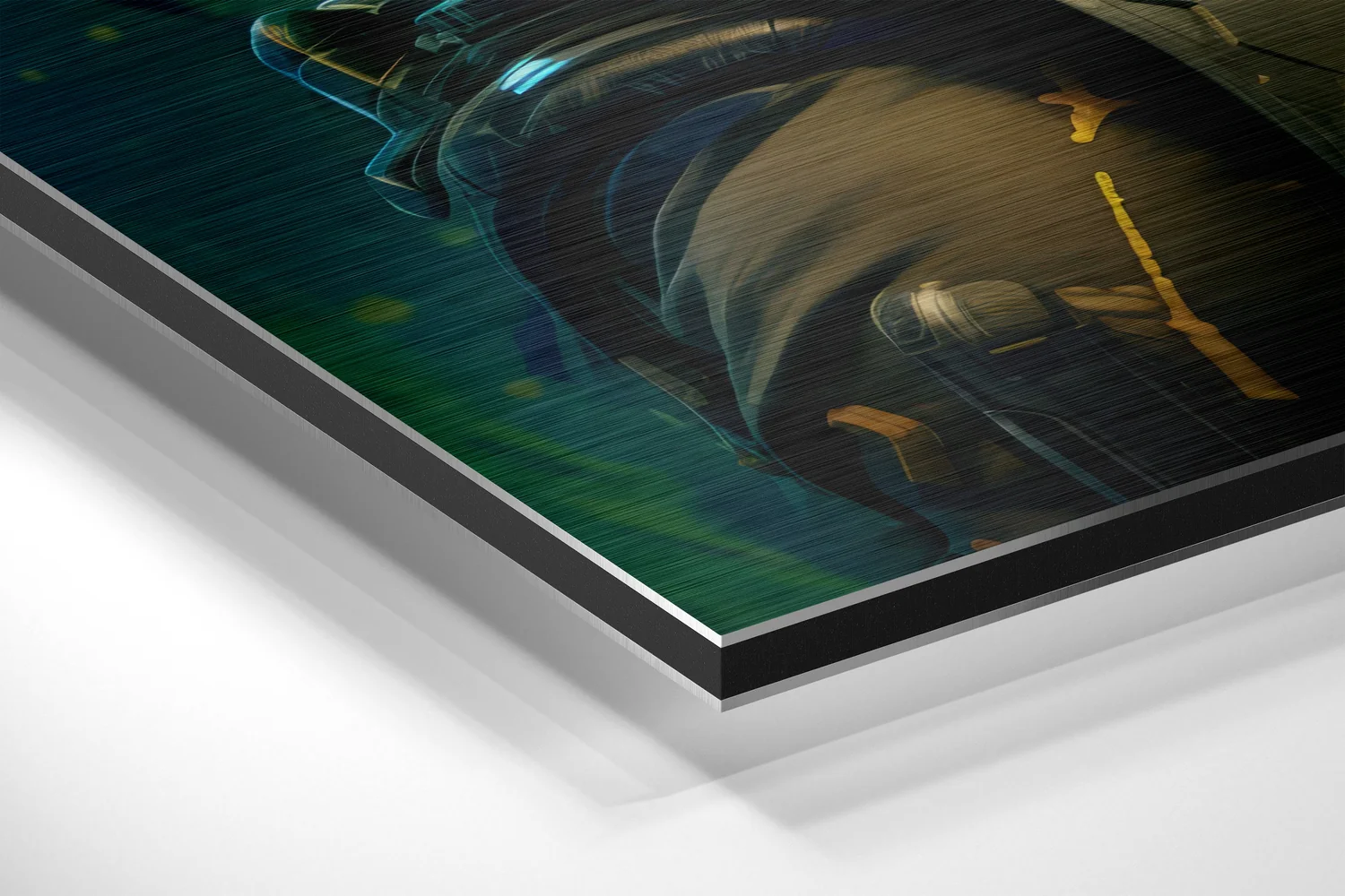 Futuristic Styles Brushed Aluminum Dibond Wall Art - Image 2