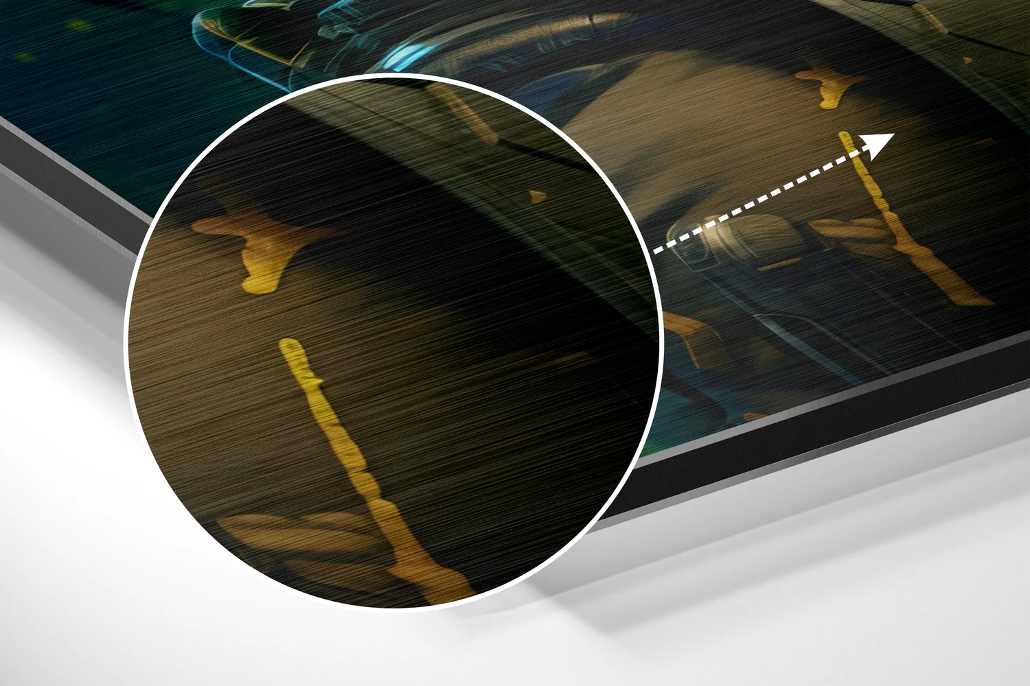 Futuristic Styles Brushed Aluminum Dibond Wall Art - Image 3