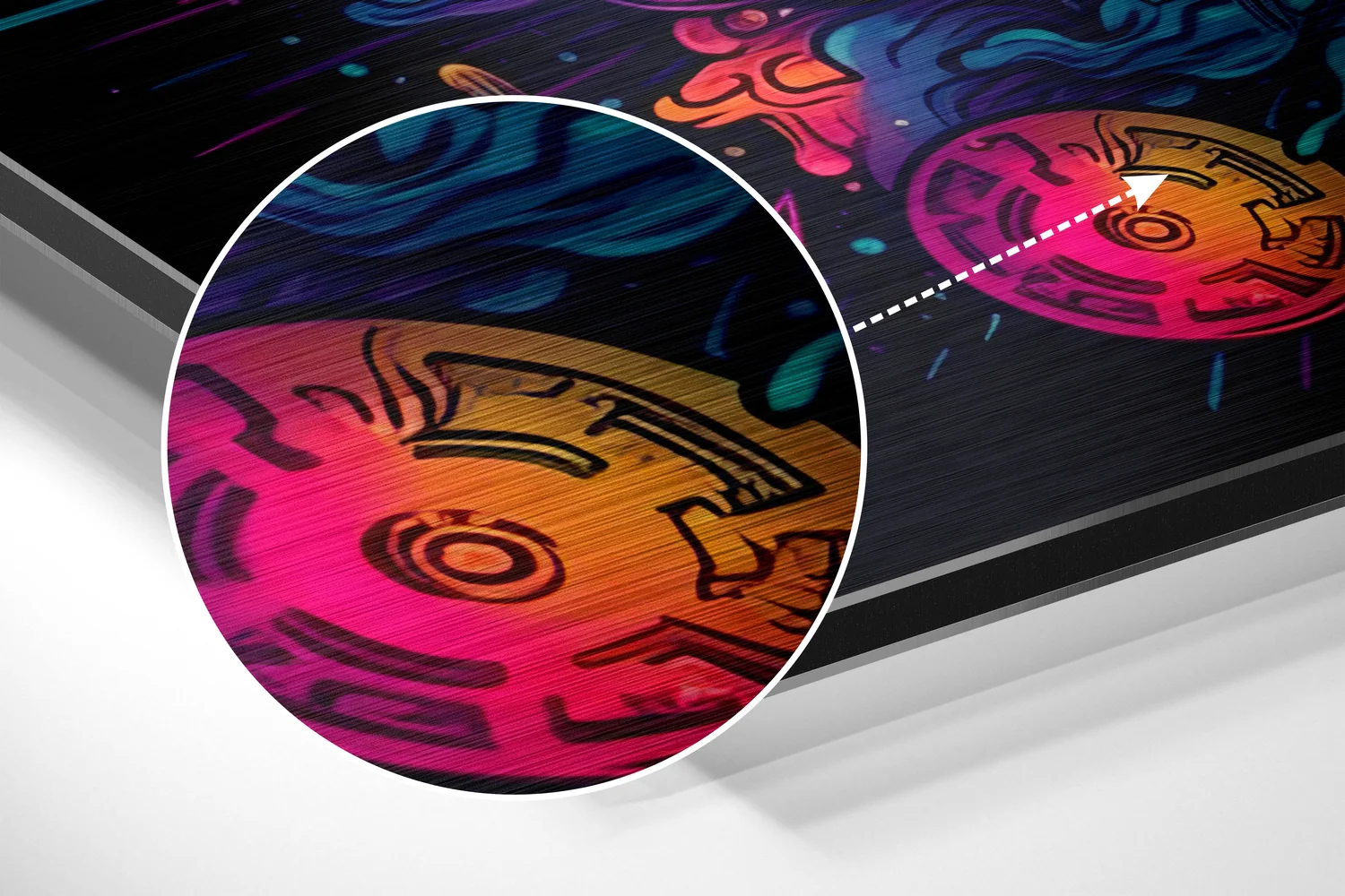 Bitcoin Brushed Aluminum Dibond Wall Art - Image 3