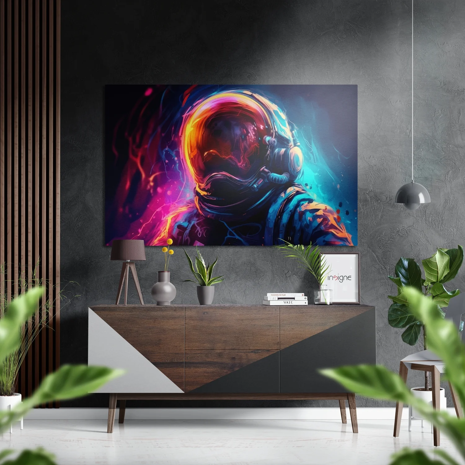 Astronaut  Brushed Aluminum Dibond Wall Art