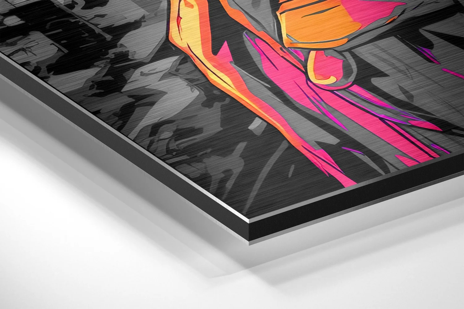 Woman and the Music Brushed Aluminum Dibond Wall Art - Image 2