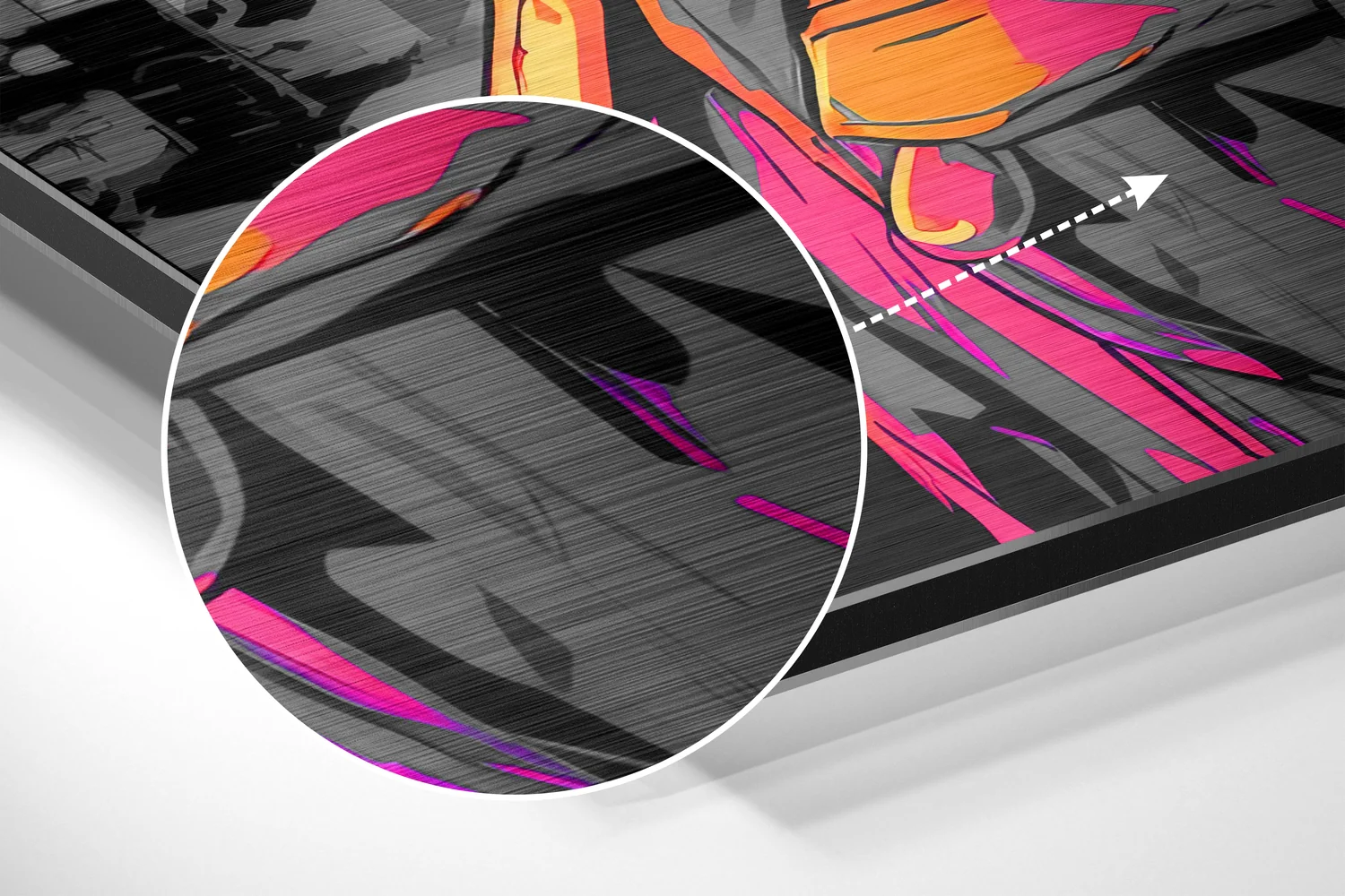 Woman and the Music Brushed Aluminum Dibond Wall Art - Image 3