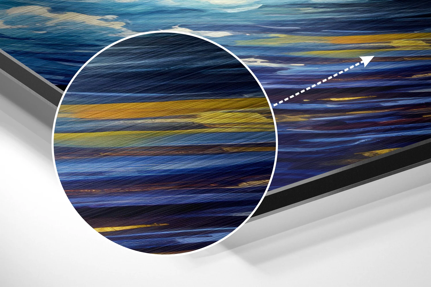 Through the Waves Brushed Aluminum Dibond Wall Art - Image 3