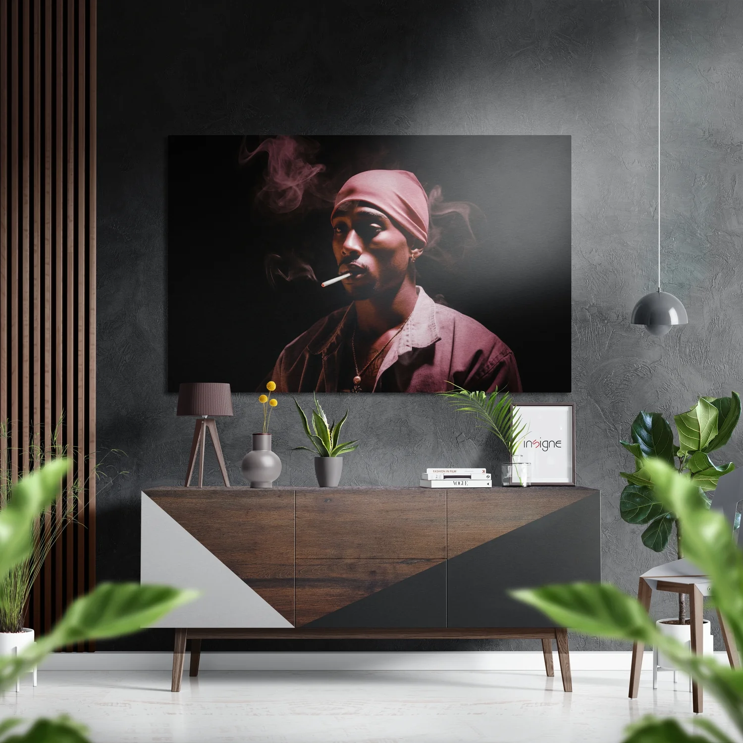 Tupac Brushed Aluminum Dibond Wall Art
