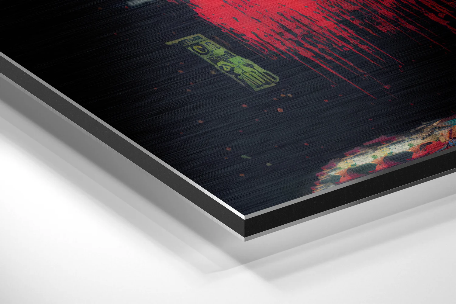 Confrontation Brushed Aluminum Dibond Wall Art - Image 2